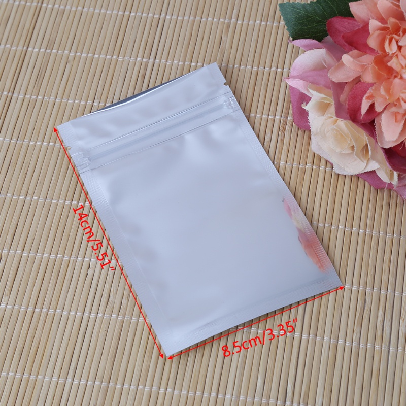 Set 50 Túi Lá Nhôm Bạc 8.5x14cm Chống Rò Rỉ Tiện Dụng