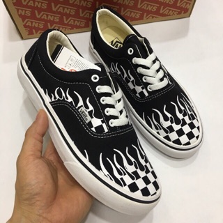 Giầy vải in karo lửa 36-43