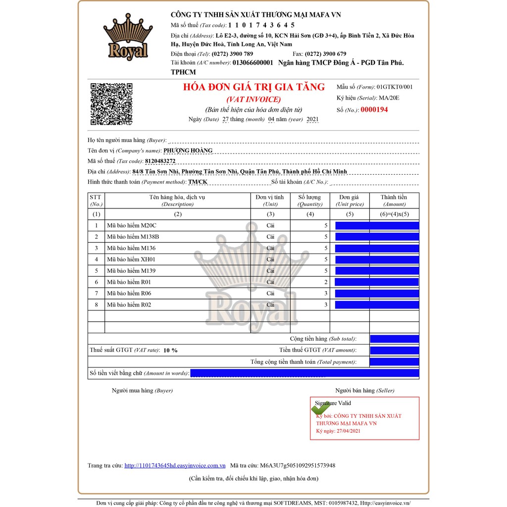 MŨ BẢO HIỂM 3/4 ROYAL XH01-NÓN BẢO HIỂM CÓ KÍNH