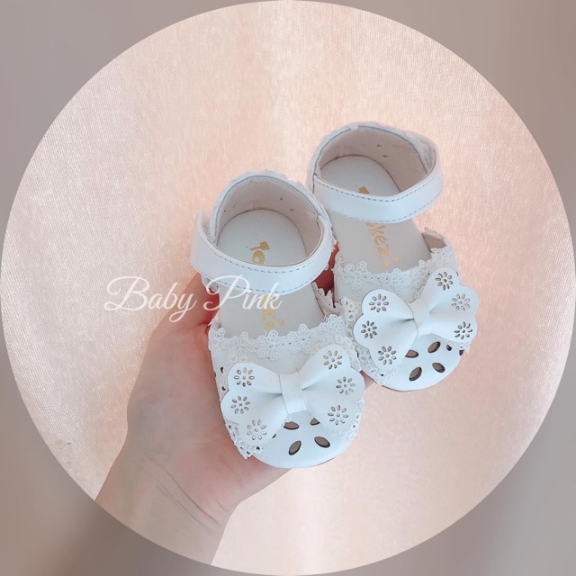 (Thanh lý ) dép sandal cho bé gái - dép cho bé gái loại  1 full hộp hình nơ (Size 15-30)