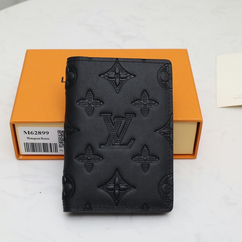 Ví ngắn gập mỏng cho nam da thật cao cấp Louis Vuitton LV Shadow