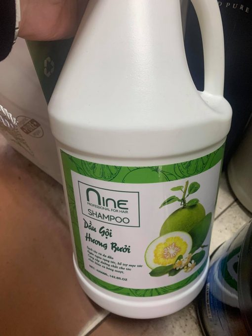 [Siêu Sale] [Giá hủy diệt] [Ảnh thật] Can Dầu gội hương bưởi Nine 4200ml