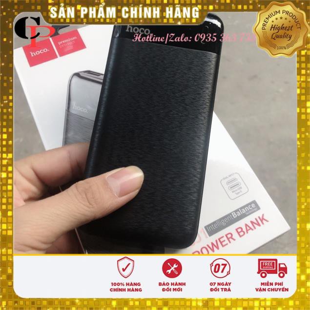 Sạc dự phòng CHÍNH HÃNG pin sạc dự phòng HOCO CJ1 10.000mAh lõi pin Polymer giúp pin đạt khối lượng siêu nhẹ siêu bền