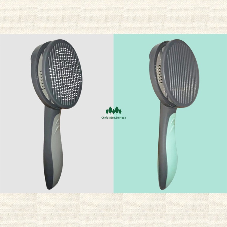 [HÀNG CAO CẤP] Lược chải lông T9 có nút bấm - Tiệm Mèo Moa