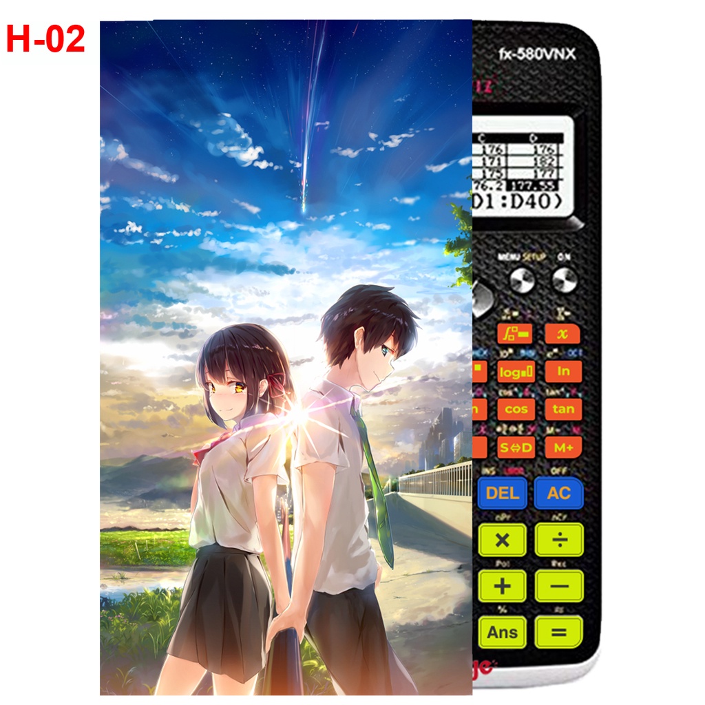 Decal Máy tính CASIO fx570, fx580...anime Your Name