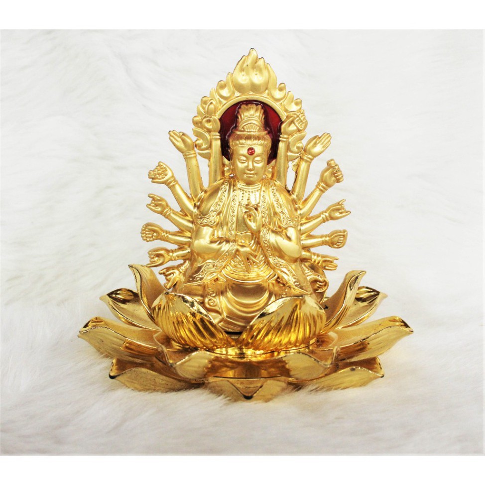 SIÊU SALE Tượng Phật Mạ Vàng Phát Quang Để Trên Ô Tô