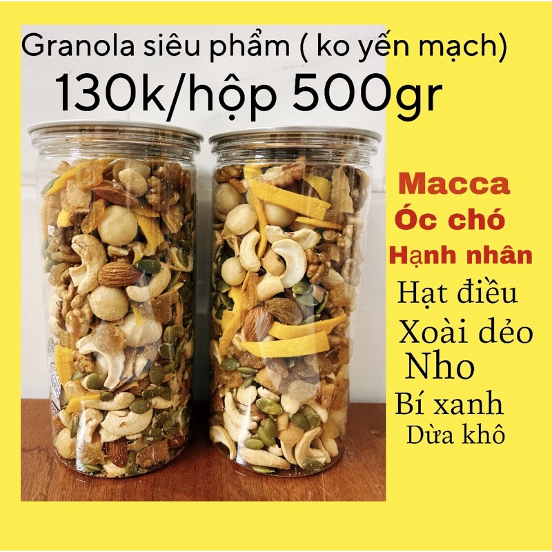 Granola siêu phẩm ko yến mạch (500gr)