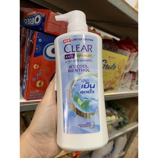 Dầu gội clear bạc hà/ hoa anh đào, chai 480ml