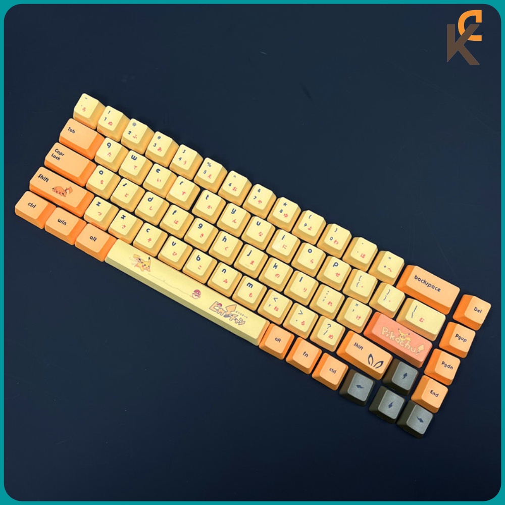 Keycap Pikachu PBT XDA OEM Profile Dành Cho Bàn Phím Cơ