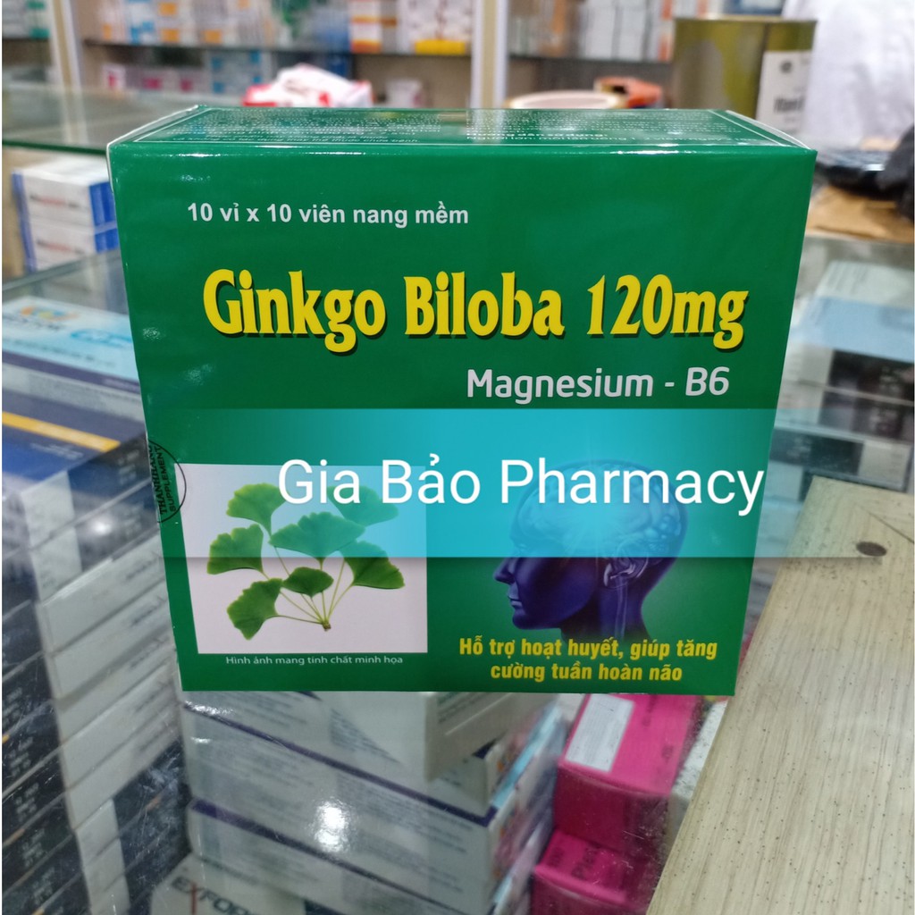Viên uống GINKGO BILOBA 120 giúp bổ não,tăng cường trí nhớ ( ginko biloba )