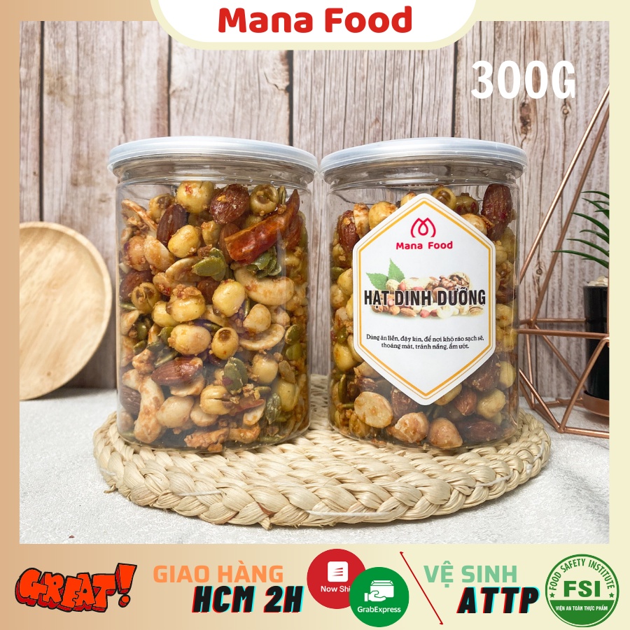 300G Hạt Dinh Dưỡng Sấy Tỏi Ớt Mix Mana Food | hạt dinh dưỡng, hạt mix