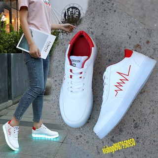 Giày mẫu nhịp tim đỏ phát sáng nam nữ