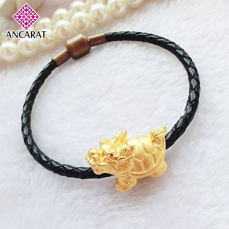 Charm vàng Long Quy - Miễn phí tết vòng tay Handmade - ANCARAT - VTP01