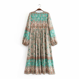 Đầm Zara phong cách boho retro (ảnh thật)