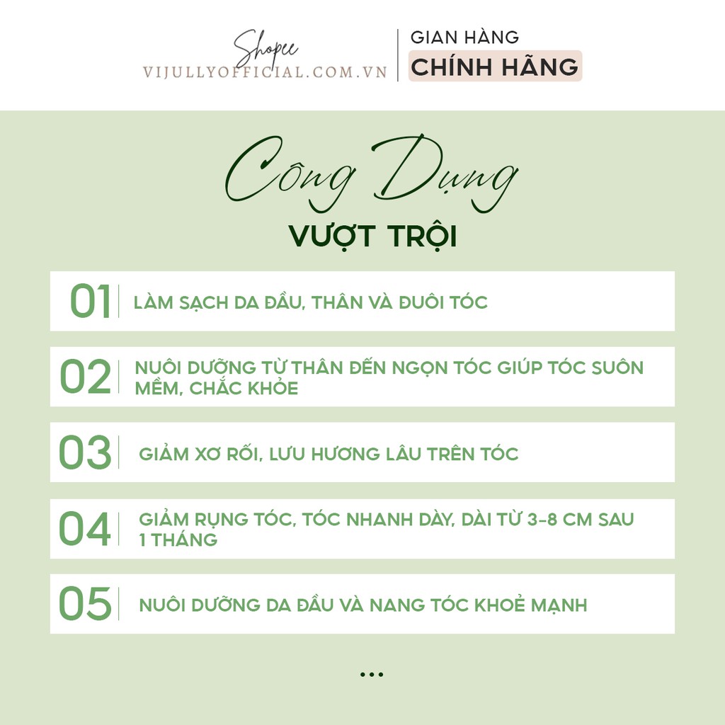 Combo 3 chai tinh dầu bưởi Vijully xịt kích thích mọc tóc nhanh dài, giảm rụng tóc