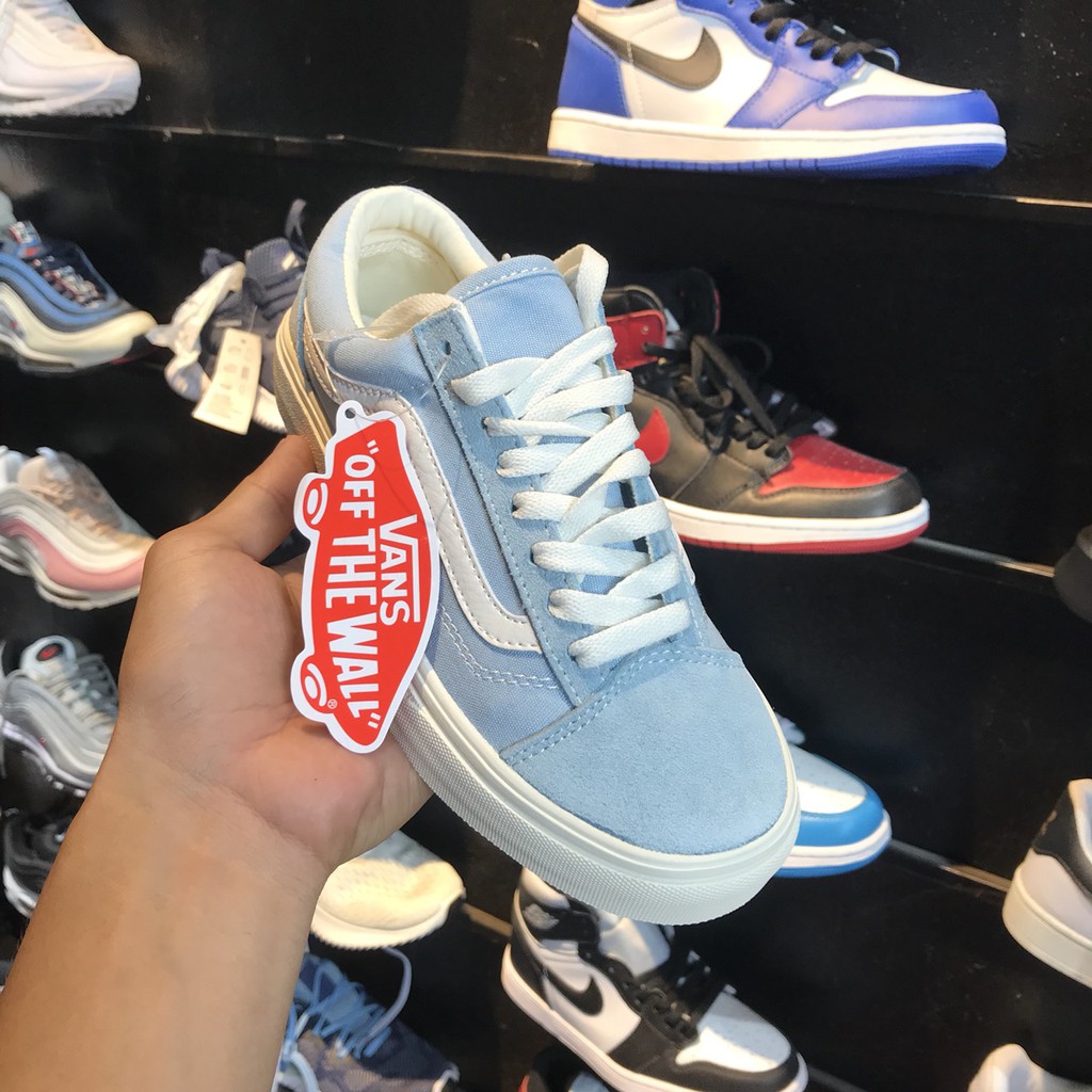 Giày Vans Old Skool Màu Xanh Ngọc [Rẻ Vô Địch] Đẹp Nhất