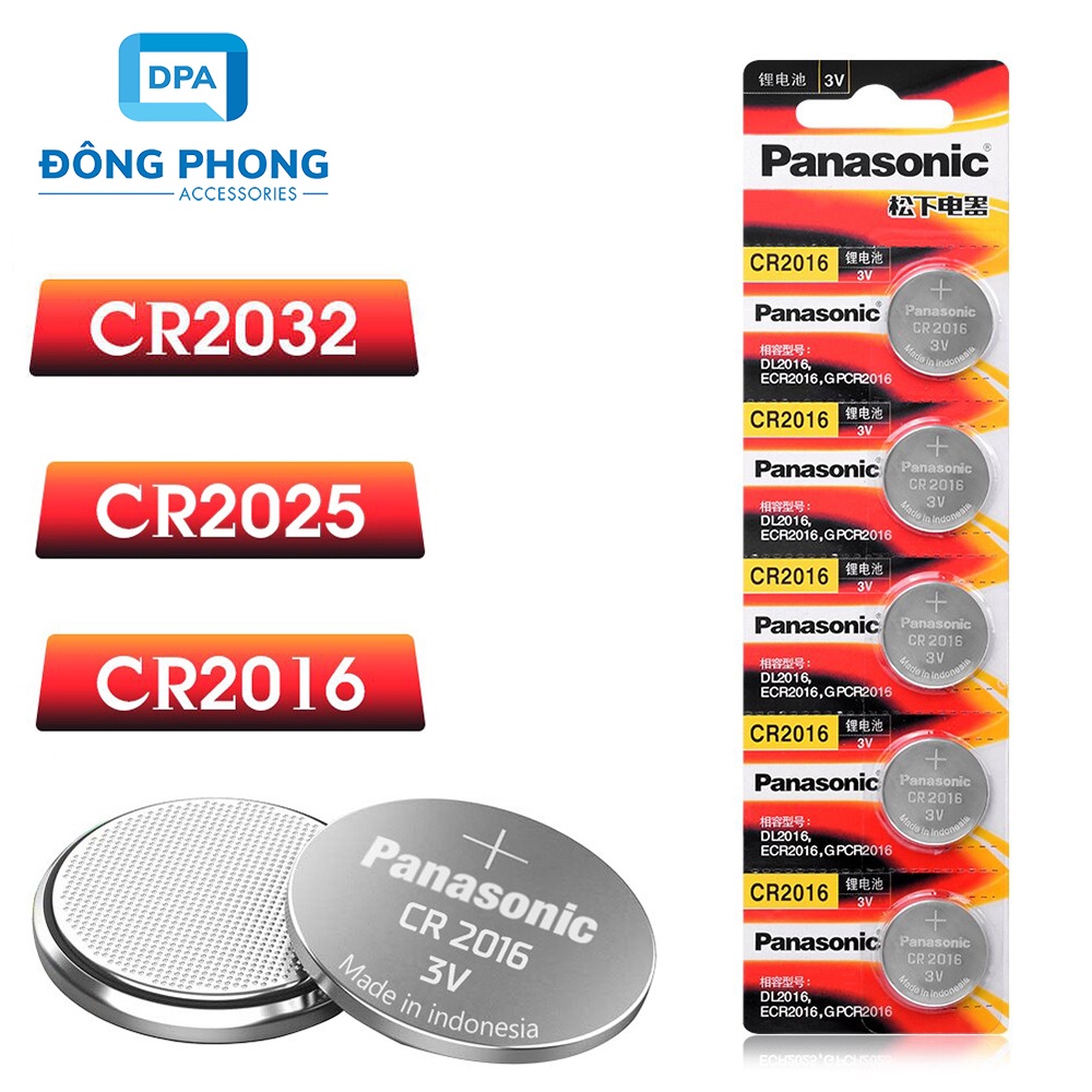 Pin Cmos Panasonic CR2016 CR2025 CR2032 Lithium 3V Chính Hãng thumbnail