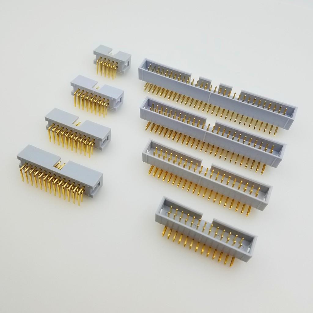Connector IDE đực chân cắm cong hàn mạch 2.54mm từ 10PL-34PL