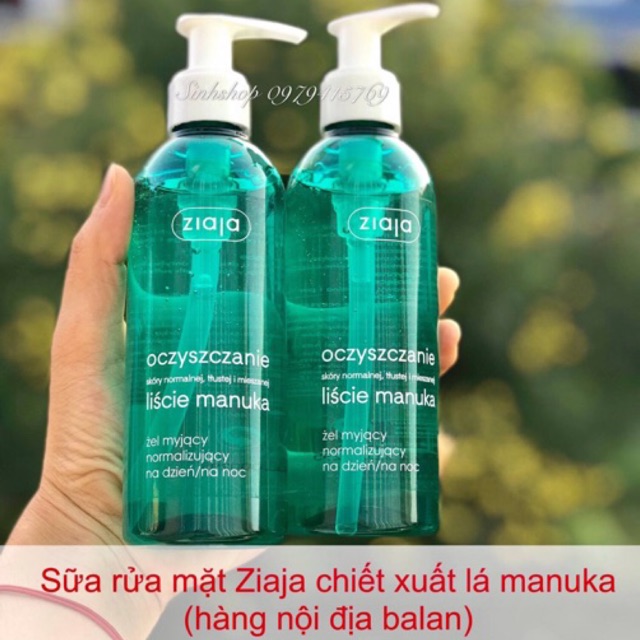 Sữa Rửa Mặt Ziaja Chiết Xuất Từ Lá Manuka (bill ảnh tiếp)