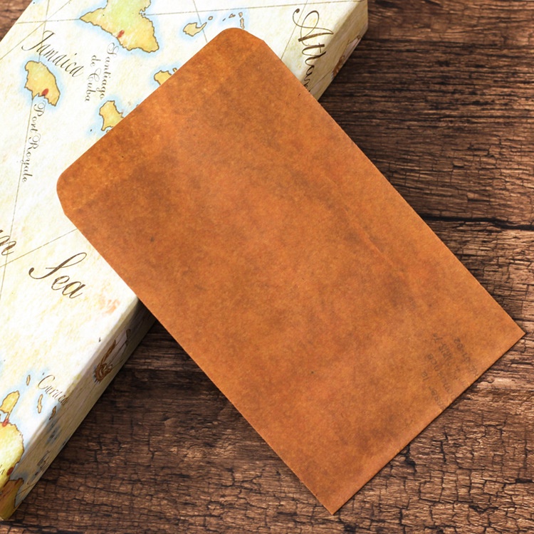 Bộ 30 Vỏ Phong Bì Thư Bằng Giấy Kraft Phong Cách Vintage Kèm Dây Thừng