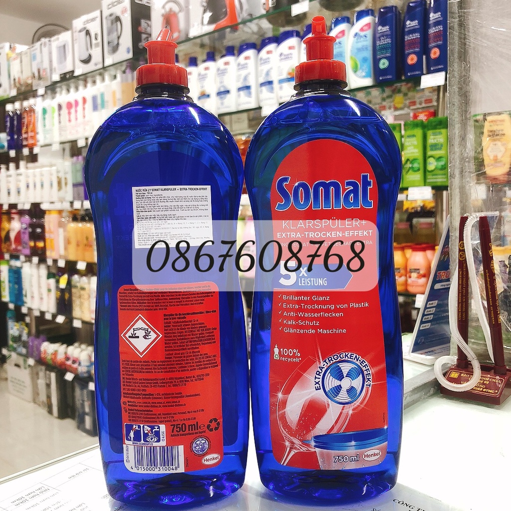 Nước Làm Bóng Chén Bát Somat 750ml Đức