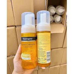 Sữa rửa mặt tạo bọt từ nghệ Neutrogena Calme Curcuma Mousse Nettoyante 150ml mờ thâm nhanh liền sẹo