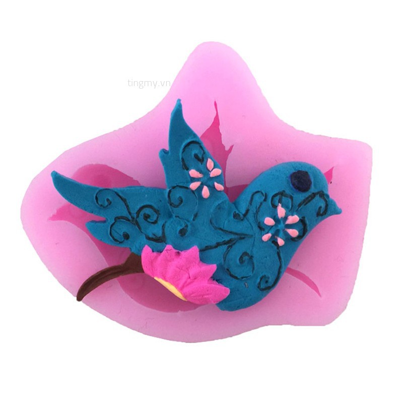 ✨tingmy✨3D Bird Pigeon Flexible Silicone Fondant Mold Cake Pastry Decor Sugarcraft Mould