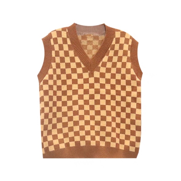 Áo Gile Len Kẻ Ô Vuông Bigsize Đến 100kg