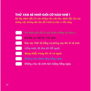 Sách Cùng con tự lập – Phòng tránh siêu vi