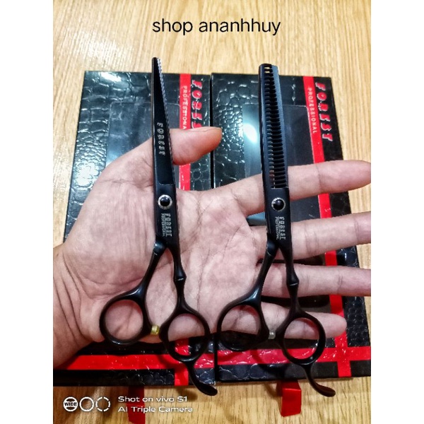 Bộ kéo cắt tóc thép nhật sắc bén ( không sắc shop hoàn lại tiền)