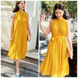 Đầm yếm dập ly.