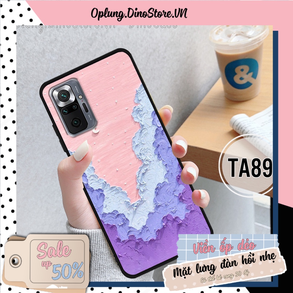 Ốp lưng Xiaomi Redmi 10 - Note 10 - Note 10s - Note 10 Pro - Ốp Xiaomi in hình bầu trời mặt trăng vintage đơn giản.