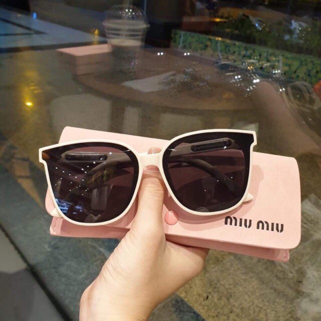 Gọng Kính Mát Nữ Bản To Thời Trang Nhiều Màu 9107 - Kính Râm Nữ Chính Hãng Trang nâu Eyewear