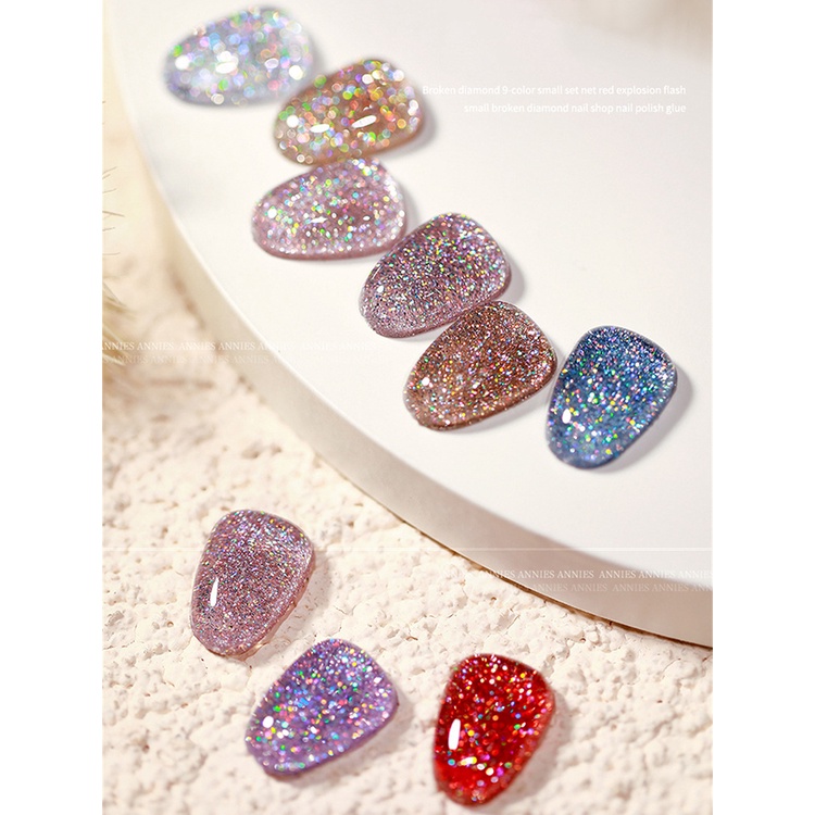 Annies Sơn Nhũ Flash Sơn Móng Tay Keo Khoan Vỡ Cực Quang Keo Sơn Móng Tay Keo Trị Liệu Ánh Sáng Trong Suốt Băng Màu Ma Thuật Mới 2022 Thanh Toán Khi Nhận Hàng