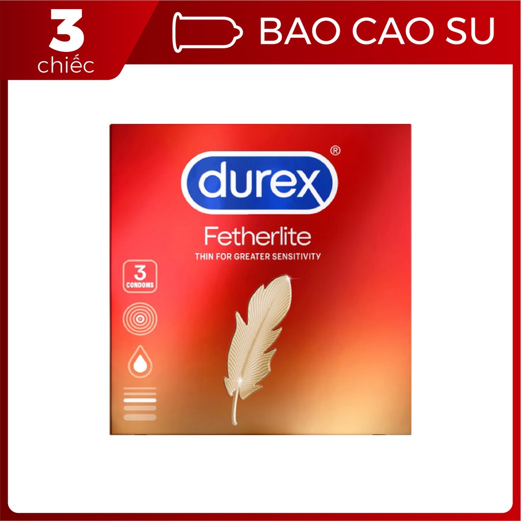Bao Cao Su Durex Fetherlite Hộp 3 chiếc - BigBull Shop