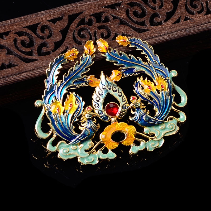 (1 cái)Phiến đúc sơn tráng men 81*62mm, Nguyên liệu làm trang sức cổ trang, Nguyên liệu diy