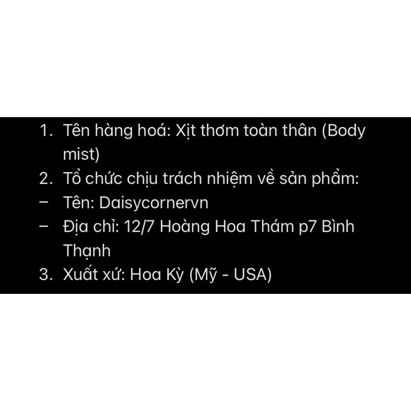 [10ml_Link 4/7] Xịt thơm Body Mist Victoria’s Secret tổng hợp 10ml nhiều mùi