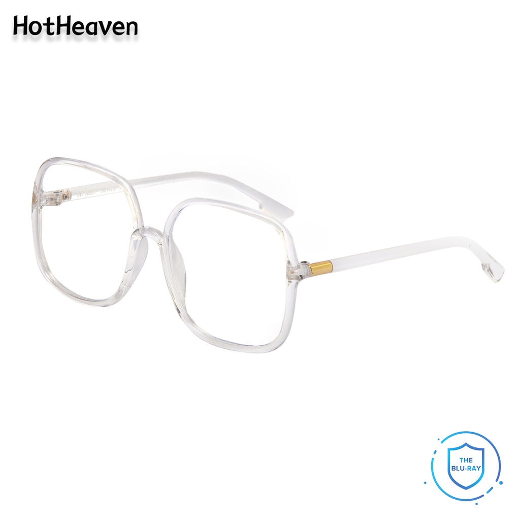 Mắt Kính Gọng Vuông Màu Trắng Chống Bức Xạ Ánh Sáng Xanh Thời Trang Cho Nam Và Nữ