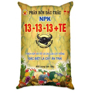 SET 2KG - PHÂN NPK ĐẦU TRÂU 13-13-13+TE Chuyên Bón Cây Cản và các Loại Rau Màu - Giúp Xanh Lá và Đẩy Mầm Chồi