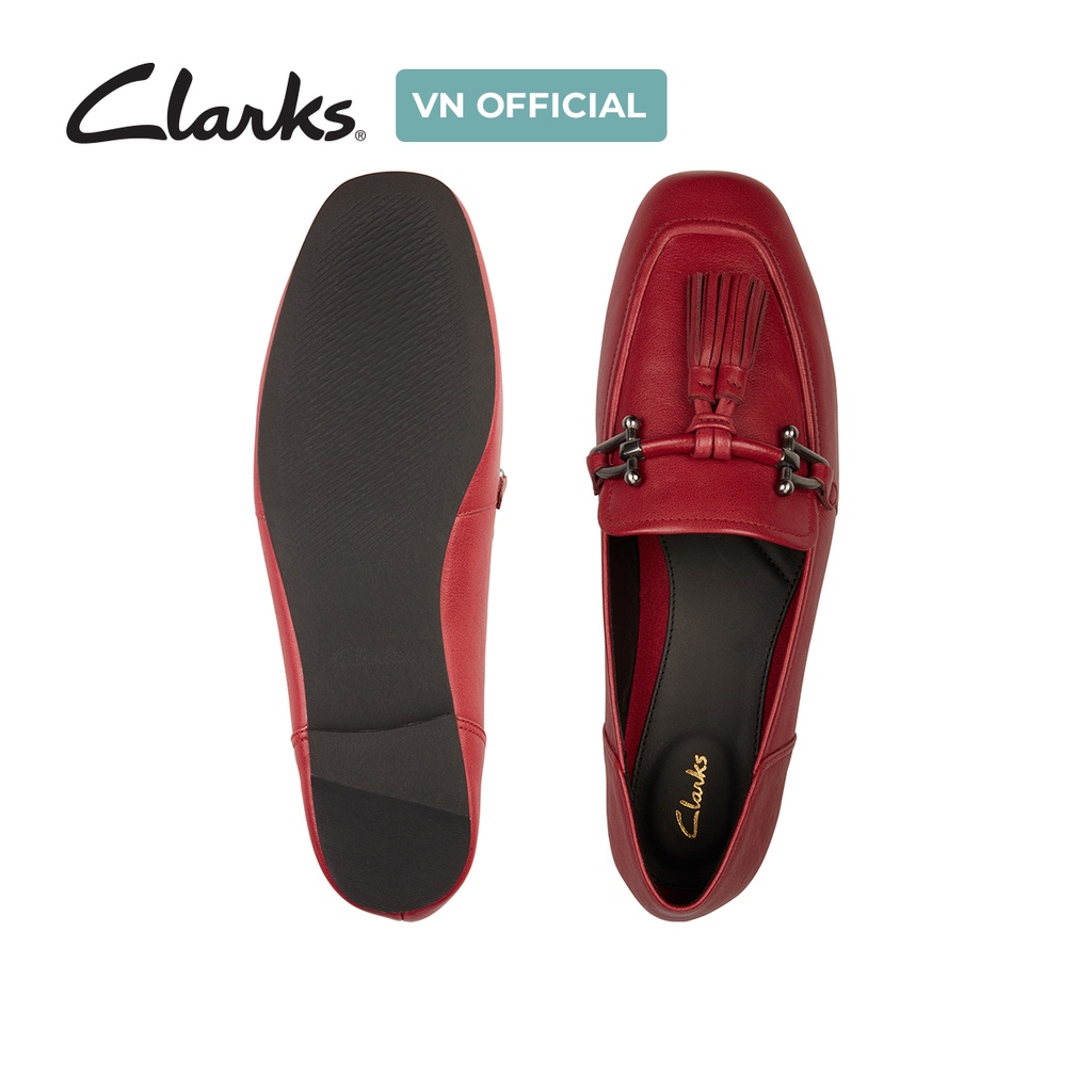 Giày Lười Nữ CLARKS Pure2 Tassel Màu Wine