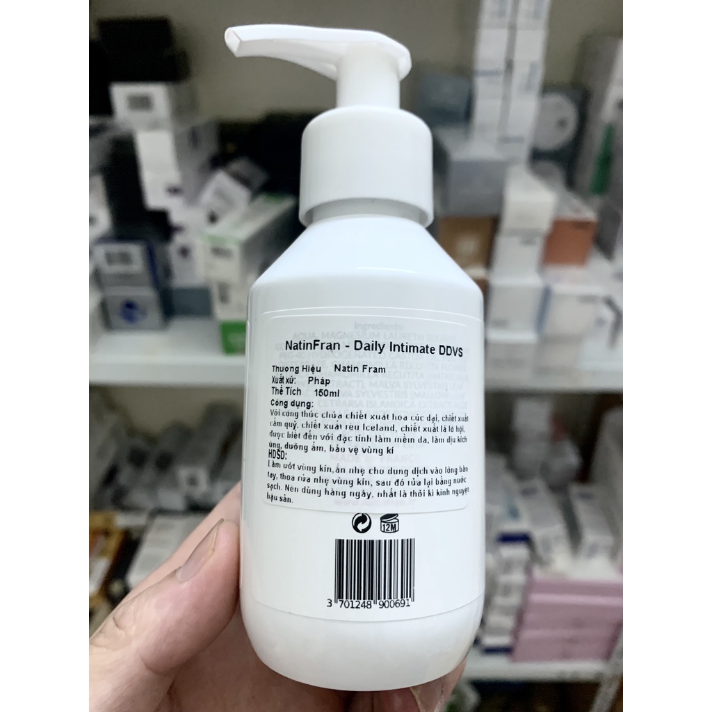 Dung dịch vệ sinh phụ nữ NATINFRAN - Daily Intimate 150ml