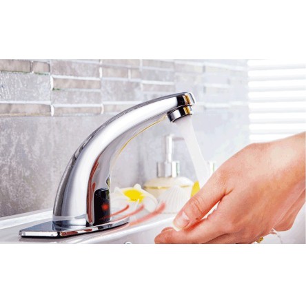 Vòi Lavabo cảm ứng, vòi chậu tự động, tiết kiệm nước, điện - pin