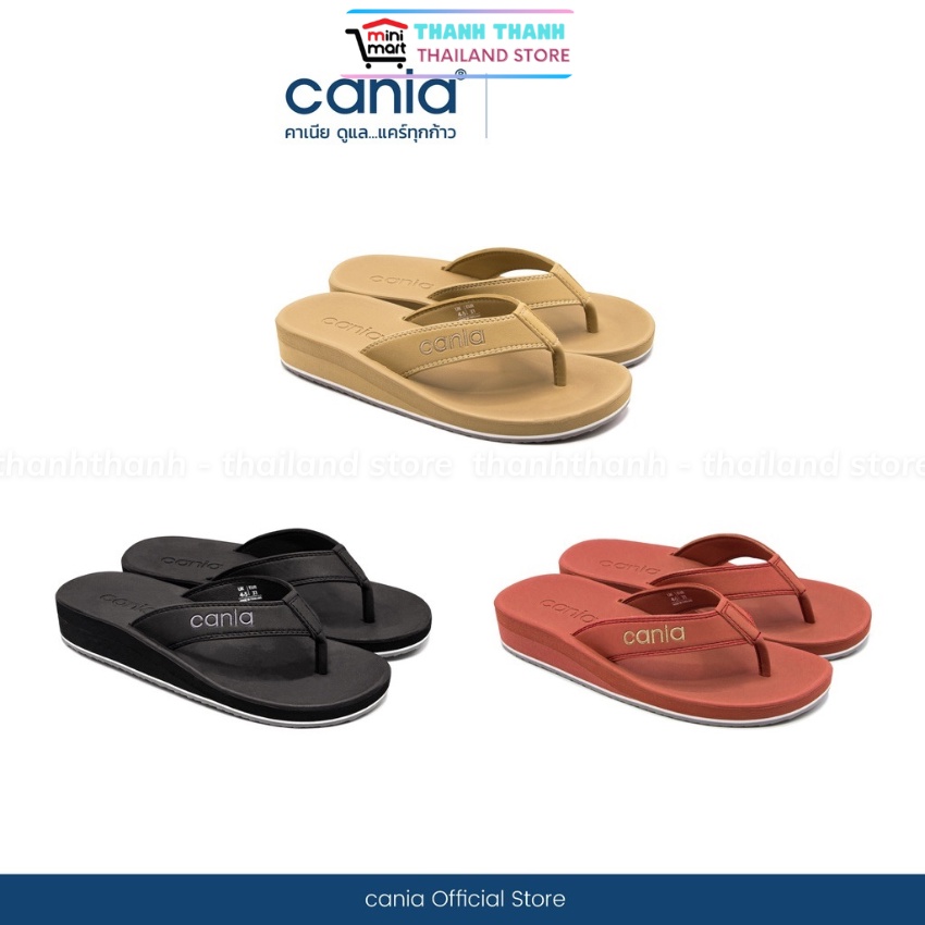 Dép nữ xỏ ngón đế cao Thái Lan CANIA CW 11379, dép nữ đi nhẹ, êm chân