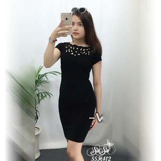 Đầm body cắt laser