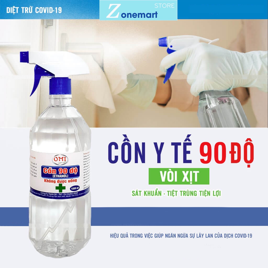 Chai xịt khử khuẩn dung dịch cồn y tế 500ml sát khuẩn, khử trùng rửa tay khô B083