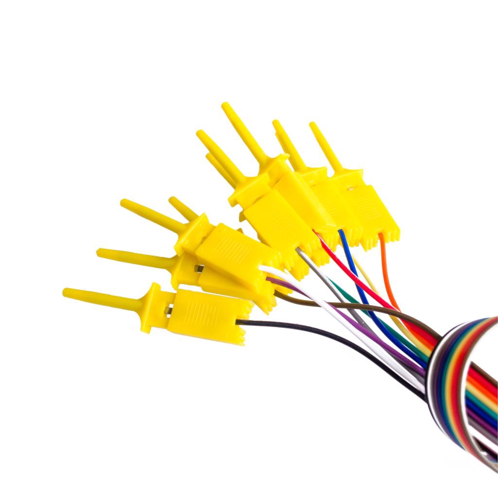 10PCS test hook clip. Logic analyzer test folder For USB Saleae 24M 8CH | BigBuy360 - bigbuy360.vn