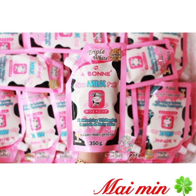 Muối tắm bò tẩy tế bào chết Abonne 350gr