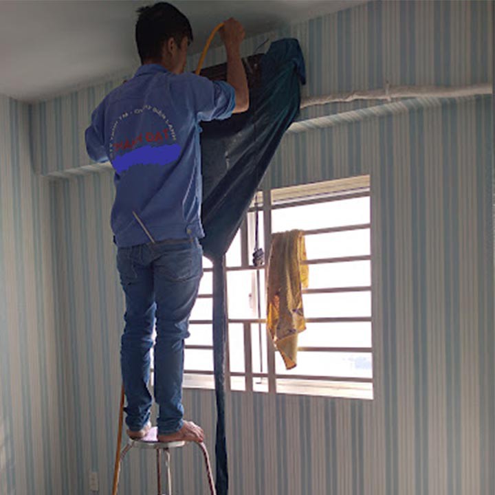 Áo vệ sinh máy lạnh Túi vệ sinh máy lạnh bạt bảo dưỡng điều hòa 9000btu & 12000btu