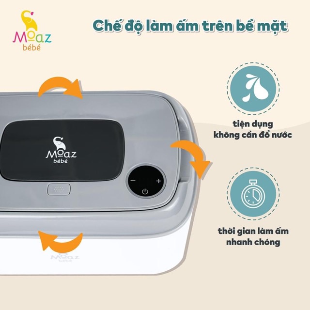 Máy làm ấm khăn ướt Moaz Bébé MB-008