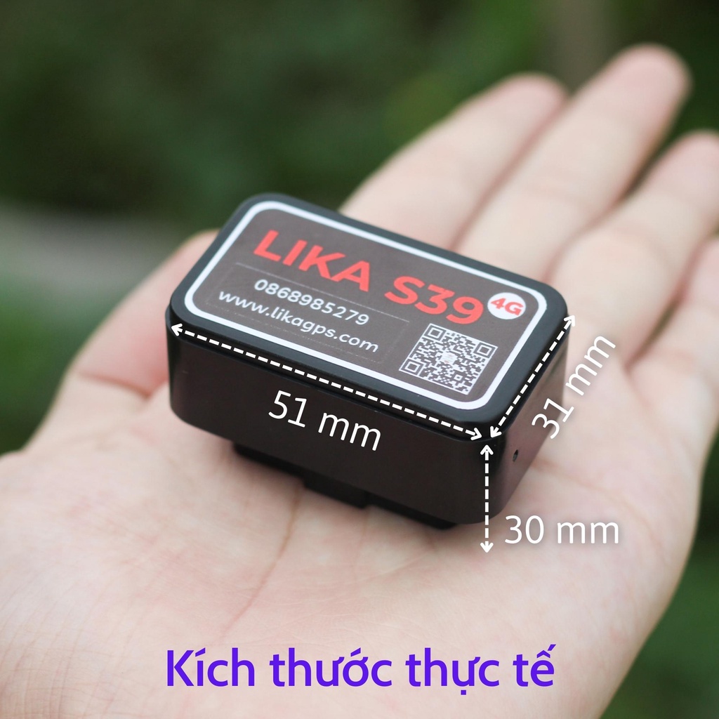 Định vị không dây cắm cổng OBD ô tô LIKA S39 - Giám sát, chống trộm ô tô không cần lắp đặt